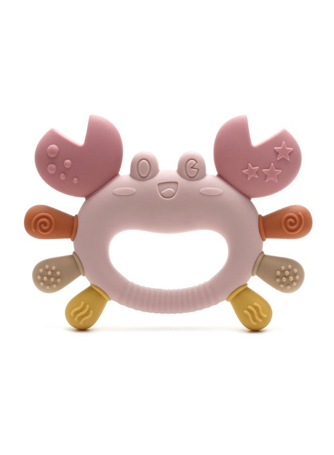 Mini Treasures BPA Free Baby Teething Toys Safe Smoothened Edges, Food Grade Soft Silicone Teethers for Babies, easy to carry, 100% Bpa-Free - Image 1